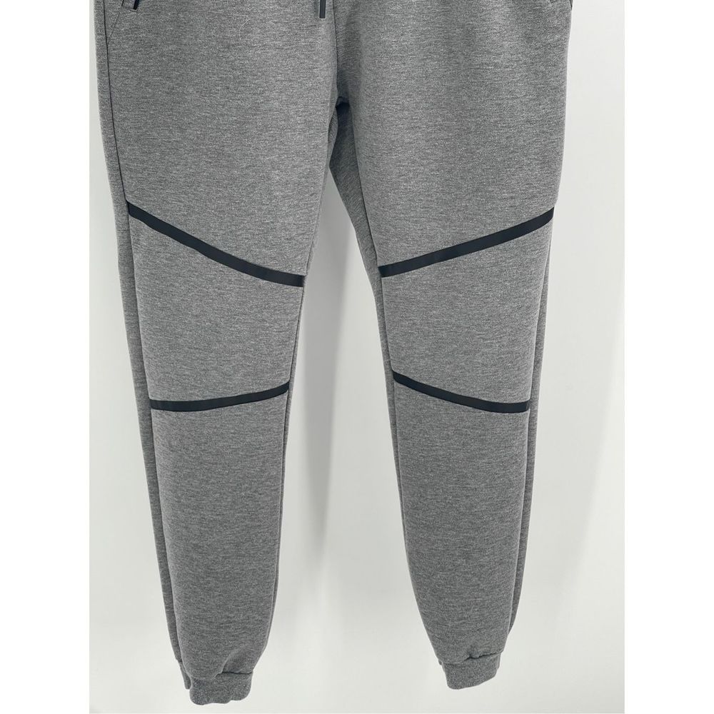 Piazza Man Sweatpants Jogger Men Size XL Gray Black Drawstring - Picture 3 of 13